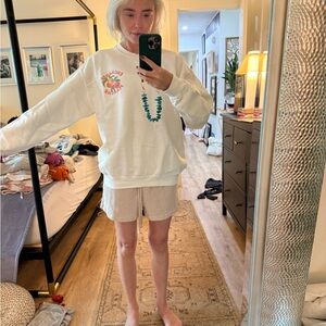 White Graphic Sweatshirt